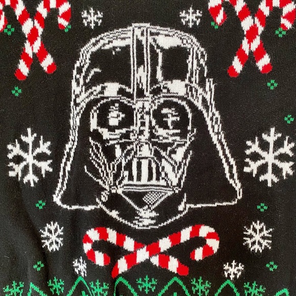 Star Wars Darth Vader Adult Christmas Holiday X-Mas Sweater Men’s Size Large - Picture 10 of 10